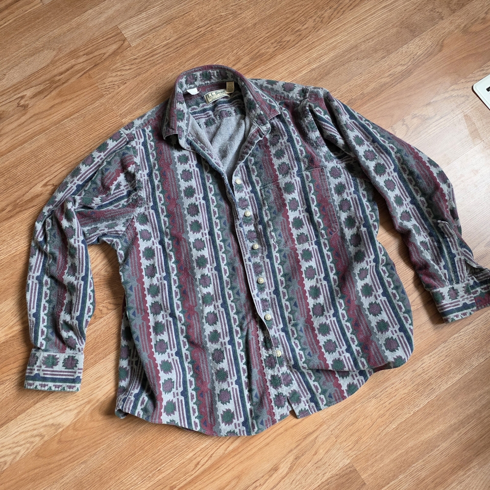 L.L. Bean Multicolor Patterned Shirt